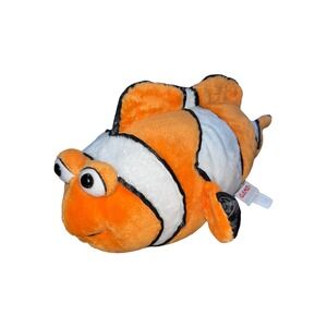 Ganz Webkinz Clown Fish Plush Stuffed Animal Orange White Black HM219 Toy